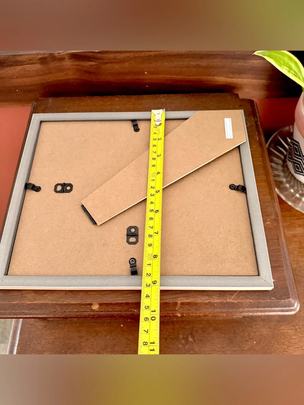 Tired Black & White Cat Smoking a Cigarette Pink Canvas Art Faux Wood Framed Art - Picture 7 of 8